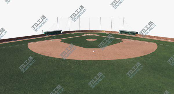 images/goods_img/20210312/Baseball Field Brick Wall 3D model/2.jpg